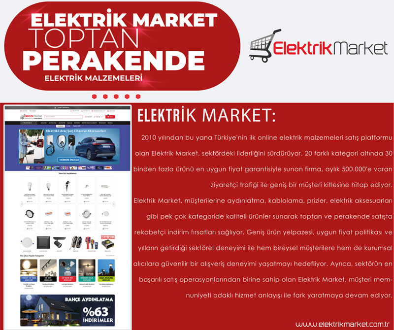 Elektrik Dünyası Dergisi, Haber, Elektrik Market, ElektrikMarket.com.tr için Yatırımcı Arıyoruz