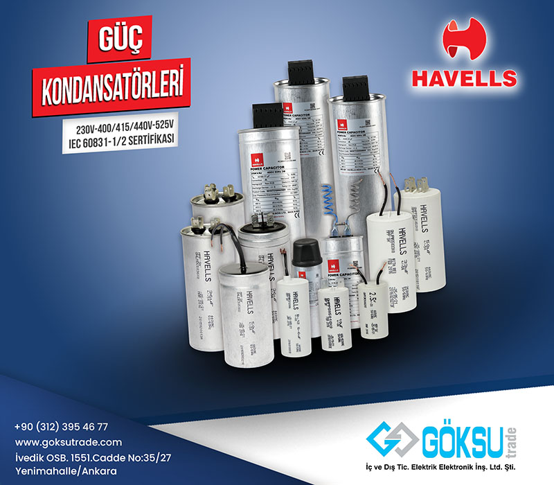 Elektrik Dünyası Dergisi, Ürün, Göksu Trade, Havells, Havells’in Türkiye Exclusive Distributor’ü Göksu Trade