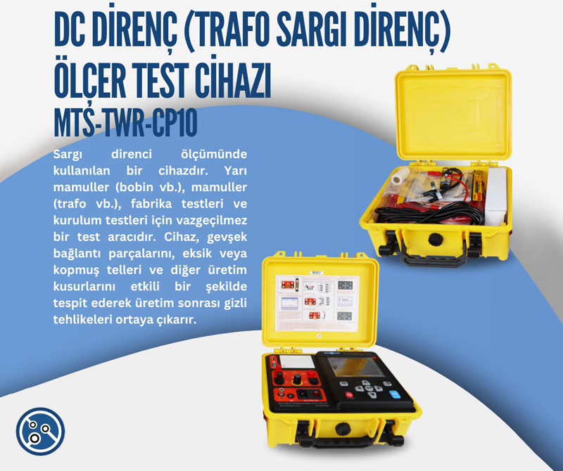 Elektrik Dünyası Dergisi, Teknoloji, Multitech, Testlerinizde Mükemmel Sonuçlar İçin MTS-TWR-CP10 Direnç Test Cihazı! 