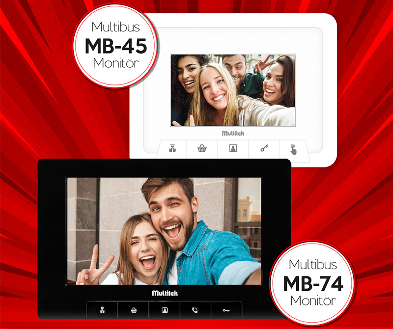 Multitek’ten 35. Yıla Özel Dev Kampanya: Multibus MB-45 ve MB-74 Daire Monitörlerinde %60’a Varan İndirimler!