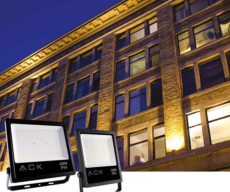 ACK LED Projektörleri ile Geniş Alanlarda Etkili Aydınlatma