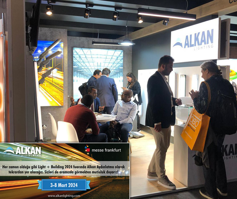 Alkan Aydınlatma Her Yıl Olduğu Gibi Bu Yılda Light+Building Messe Frankfurt Fuarı’nda Yenilikçi Ürünlerini Ziyaretçilerle Buluşturacak