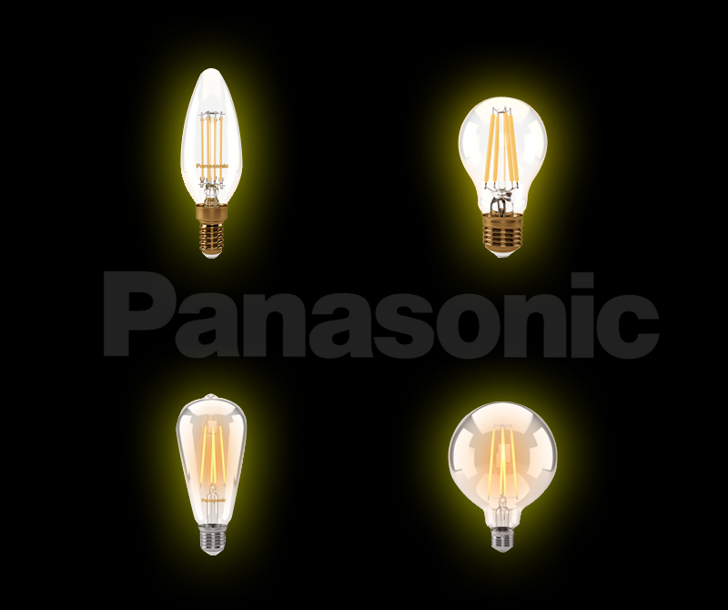 Panasonic LED Filaman Lambalar Tasarımla Teknolojinin Eşsiz Birlikteliğini Sunuyor