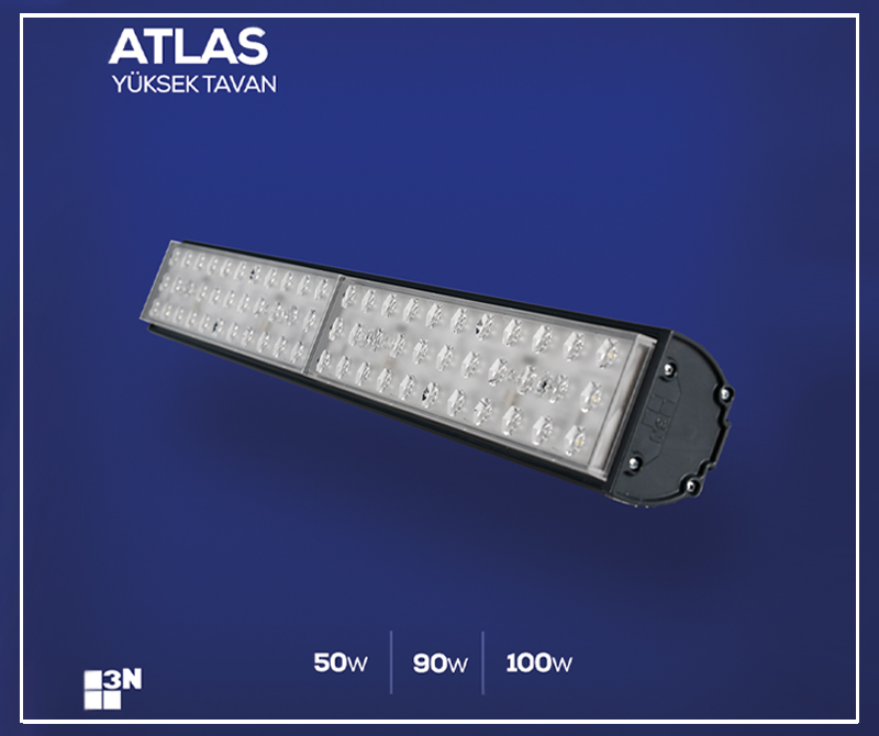 3N Aydınlatma’dan Atlas LED Yüksek Tavan Armatürü