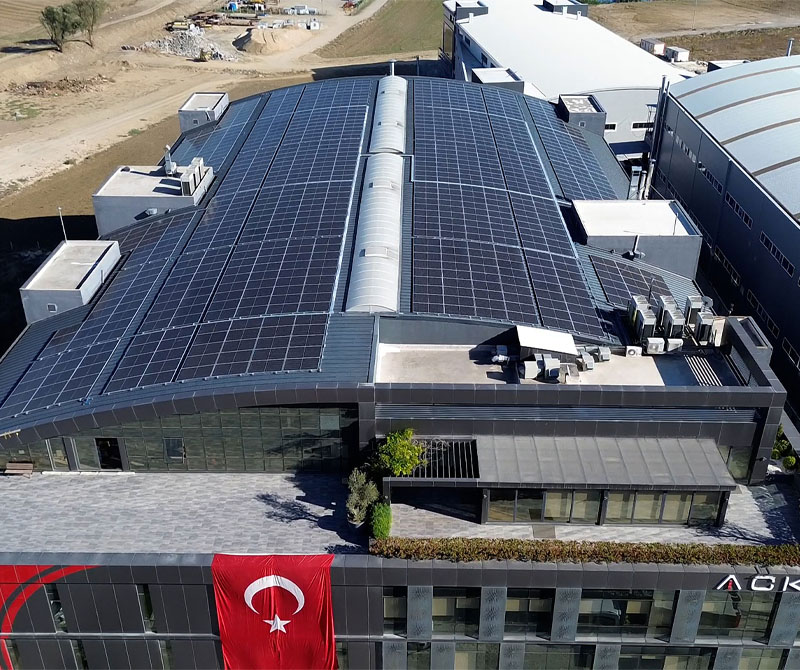 ACK Fabrika Binası, Yenilenebilir Enerji ile Çevreye Katkıda Bulunuyor!