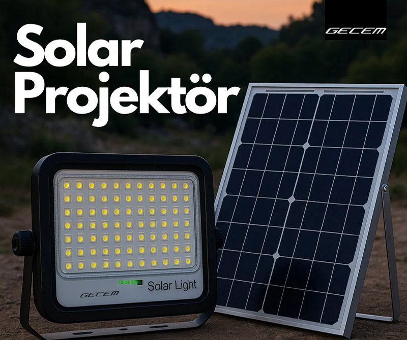 Gecem Aydınlatma’dan Solar Projektör sofos