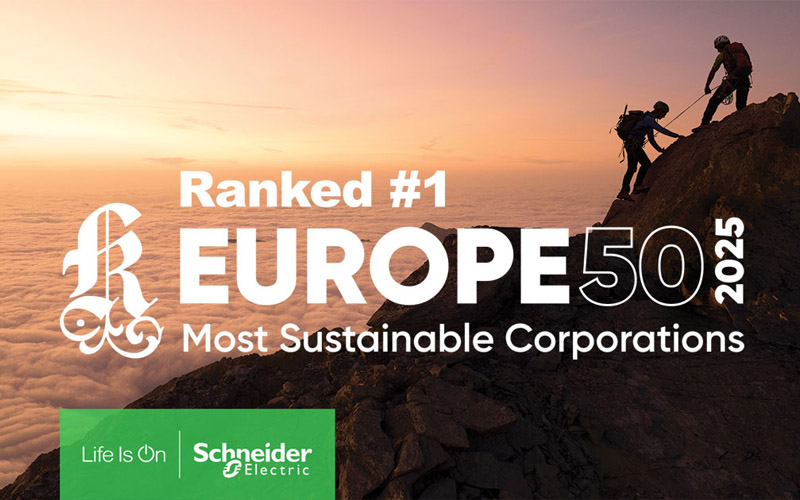 Schneider Electric, Corporate Knights tarafından Avrupa’nın En Sürdürülebilir Şirketi Seçildi