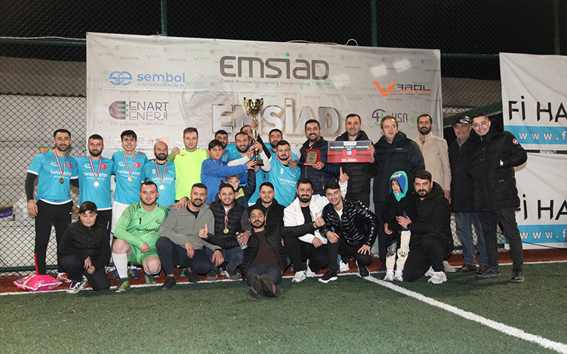 EMSİAD Futbol Turnuvası’nın Şampiyonu TBA Enerji Oldu