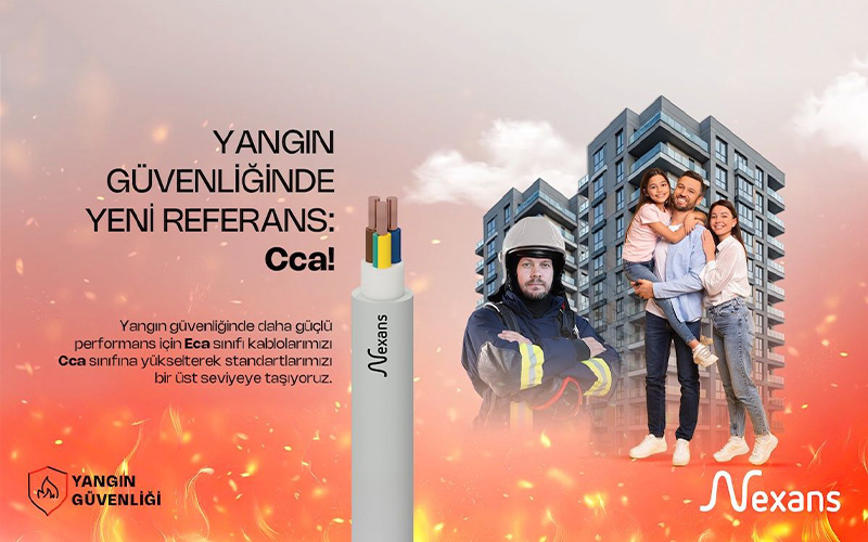 Nexans Türkiye, Kablolarda Yangın Güvenliği Standartlarını Yükseltiyor Nexans Türkiye, Kablolarda Yangın Güvenliği Standartlarını Yükseltiyor